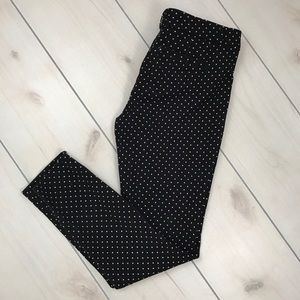 Banana Republic Sloan B&W Polka Dot Skinny Pants 4